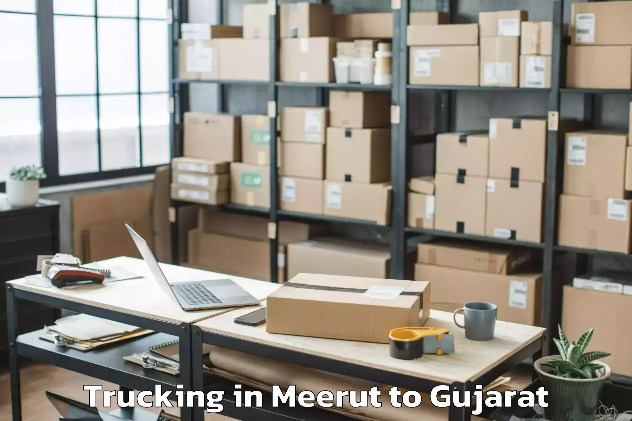 Book Meerut to Siddhpur Trucking Online